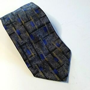 Mens 100% Silk Necktie G DILENA Italian Designer Made in Italy Extra‎ Long